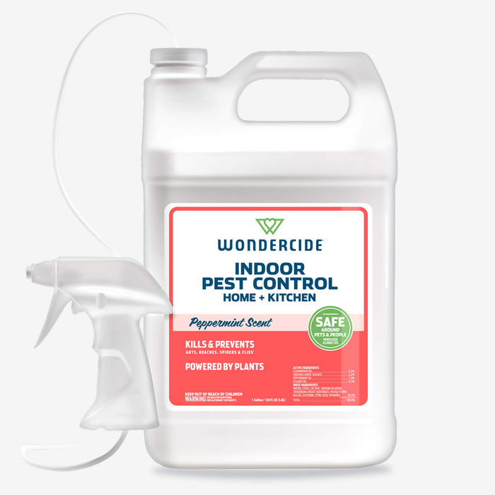 Wondercide Indoor Pest Control for Home + Kitchen - Peppermint 128oz Gallon