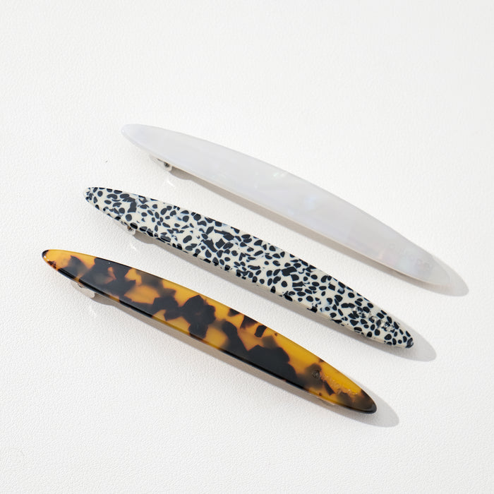 Aimee Oblong Oval French Barrette Hair Clip
