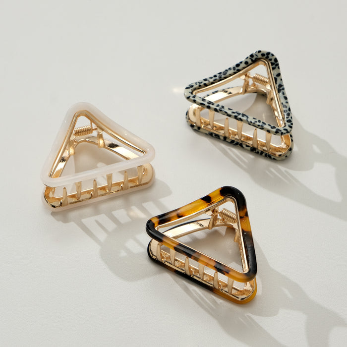 Amelie Triangle Metal Claw Clip