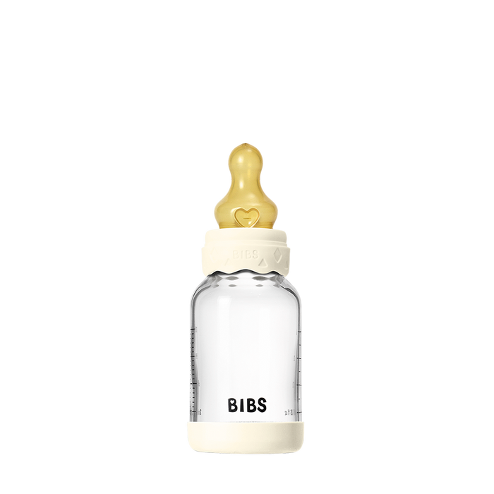 Baby Glass Bottle Boheme Set 4oz Latex - Ivory - Bibsworld store US