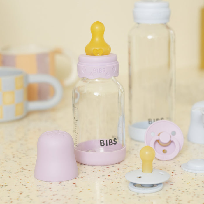 Baby Glass Bottle Boheme Set 4oz Latex - Violet Sky - Bibsworld store US