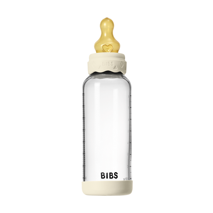 Baby Glass Bottle Boheme Set 8oz Latex - Ivory - Bibsworld store US