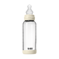 Baby Glass Bottle Set 8oz Silicone - Ivory - Bibsworld store US