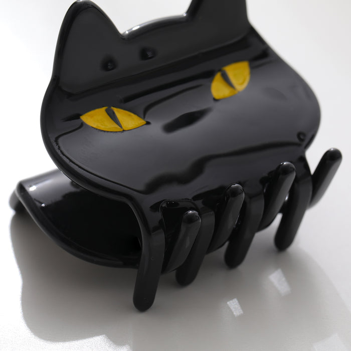 Black Cat Face Claw Clip