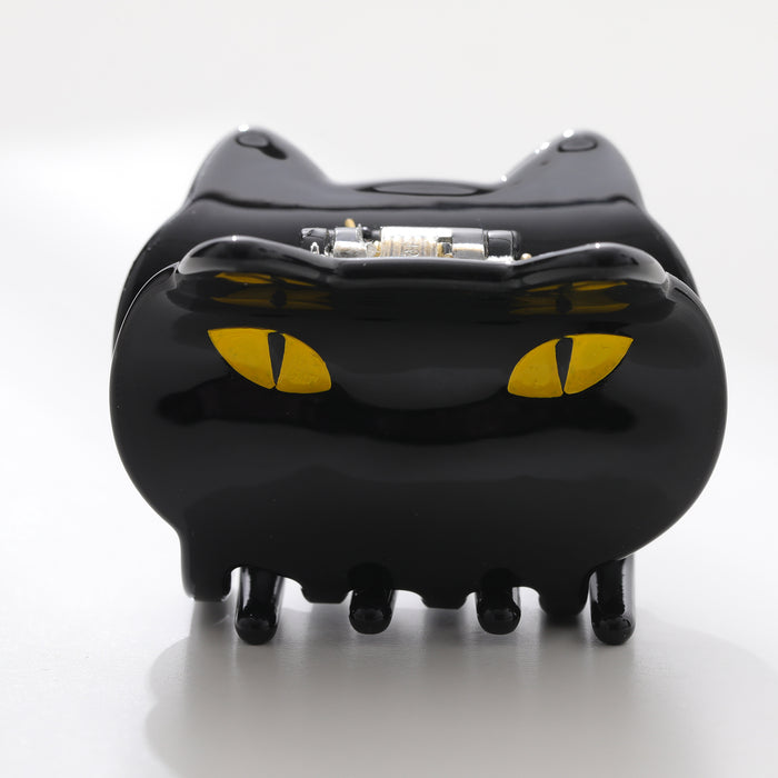Black Cat Face Claw Clip