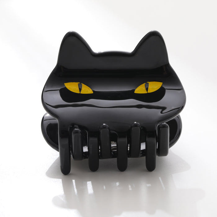 Black Cat Face Claw Clip