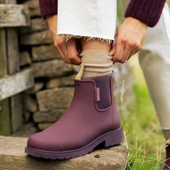 Merry People Bobbi rain boot in dark cherry