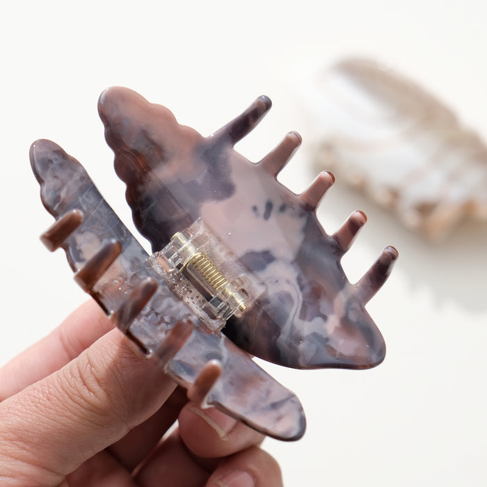 Calacatta Conch Shell Claw Clip