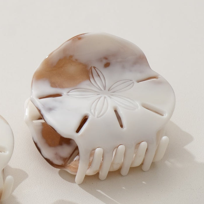 Calacatta Sand Dollar Claw Clip