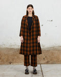Ali Golden copper lback gingham check notch jacket and matching pants