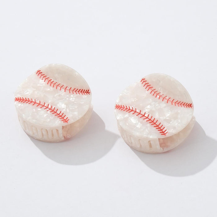 Classic Baseball Claw Clip - Medium