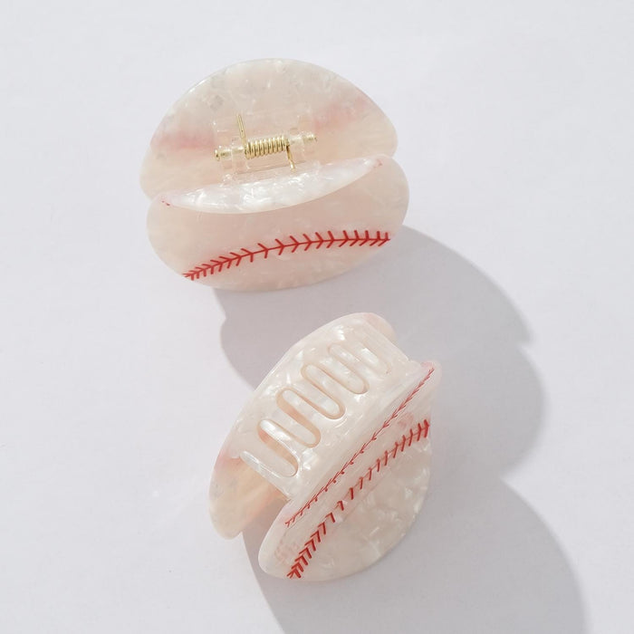 Classic Baseball Claw Clip - Medium