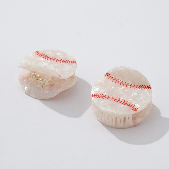 Classic Baseball Claw Clip - Medium