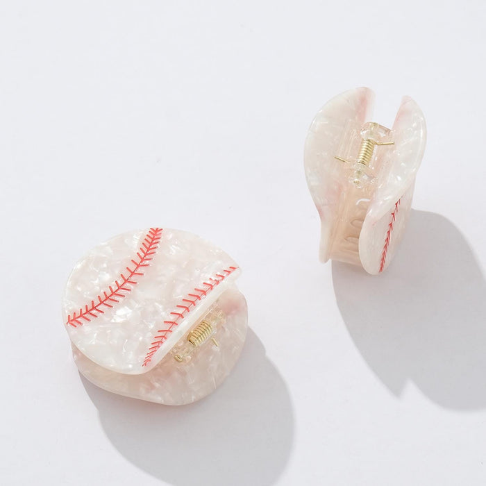 Classic Baseball Claw Clip - Medium