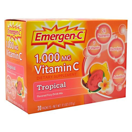 Emergen-C Health and Energy Booster - Tropical - 30 Packets - 076314302079