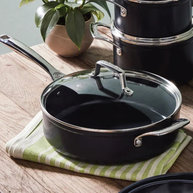 Essential Non-Stick Ceramic Sautéed Pan Glass Lid 4.25 Quart