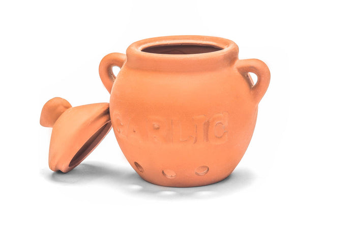 Fox Run Garlic Keeper, Terra Cotta, 4.25" x 5.25"