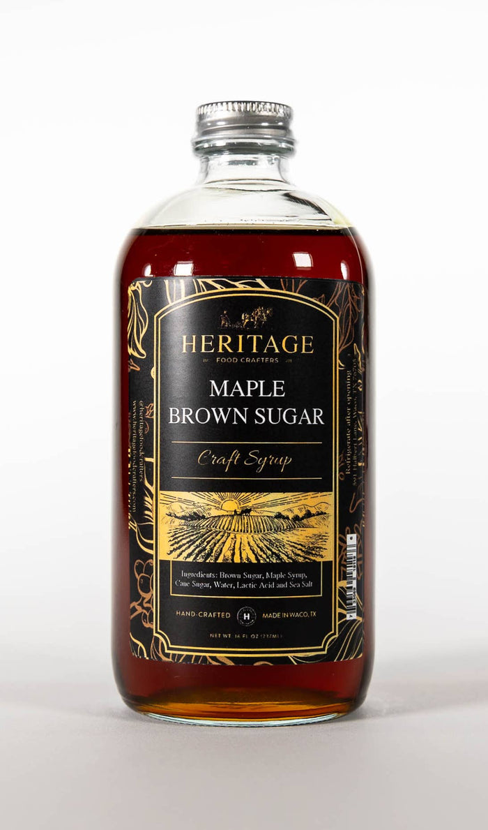 Heritage Food Crafters - Specialty Coffee and Beverage Syrup - Maple Brown Sugar 16oz