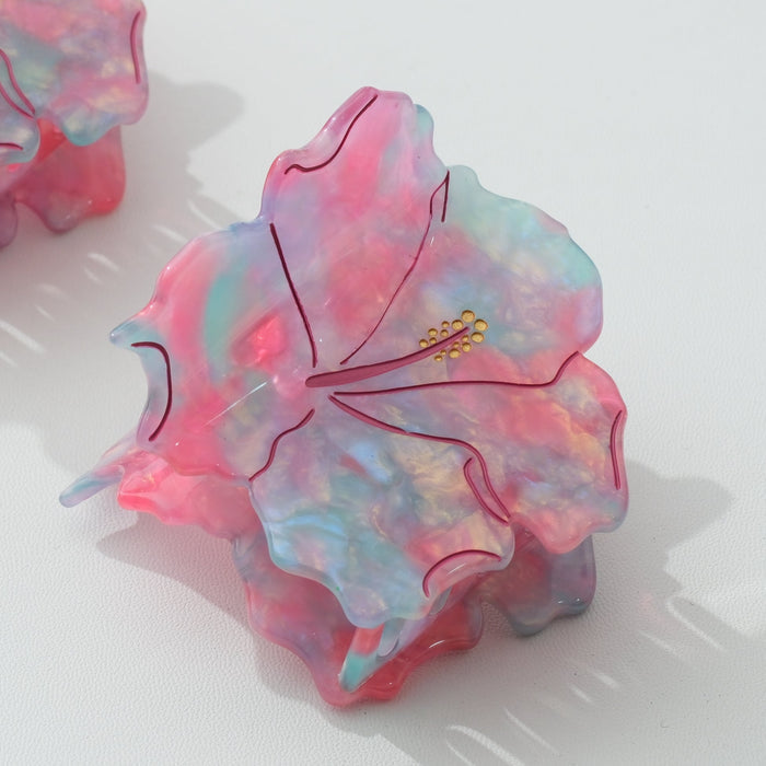 Hibiscus Flower Claw Clip