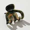 Jade Octopus Metal Claw Clip - Small