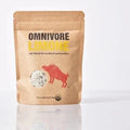 Omnivore Limone salt blend for seafood and poultry, 6oz kraft pouch with red wild-boar illustration.