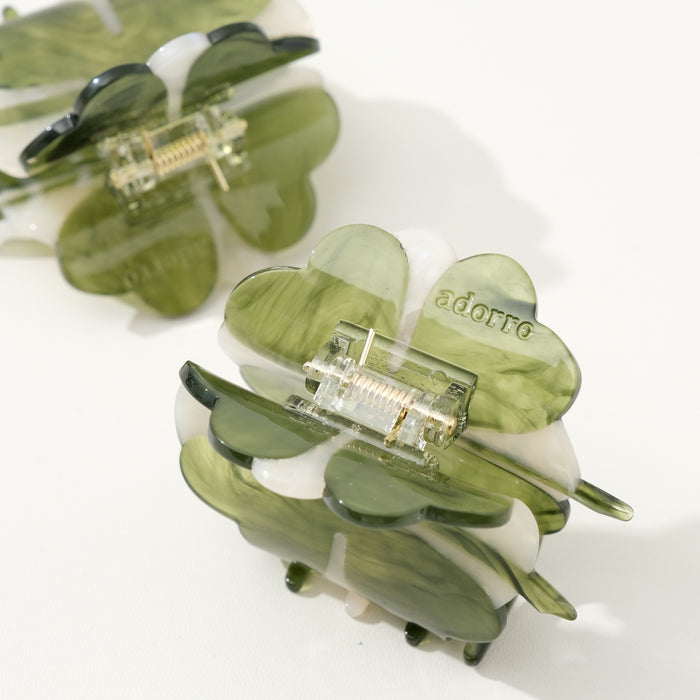 Lucky Four Leaf Clover Claw Clip