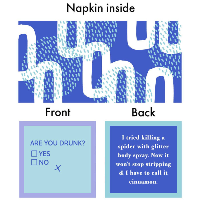 NAPKIN Get Better Soon | Funny Party Gift | Cocktail Napkin