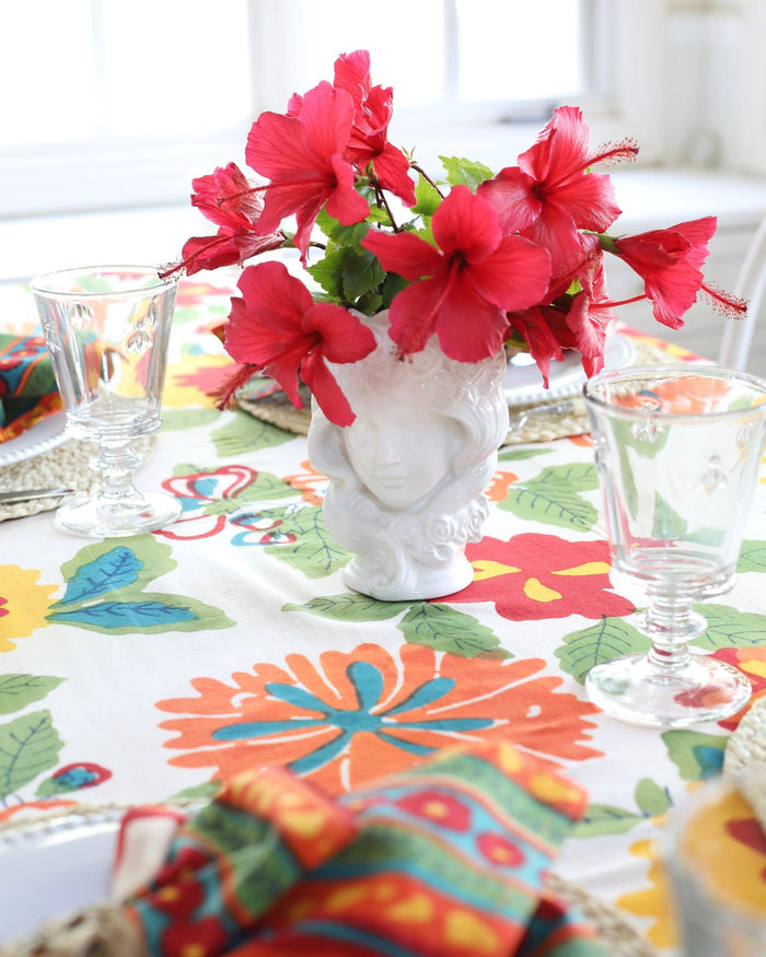 PACIFIC & ROSE TEXTILES - Tablecloth Flower Power
