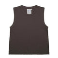 Coffee bean brown phoenix muscle tee by Jungmaven. Hemp and cotton blend