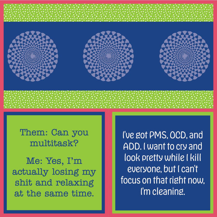 PMS OCD - Funny Party Gift Cocktail Napkin