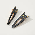 Pointed Cat Face Barrette Hair Clip