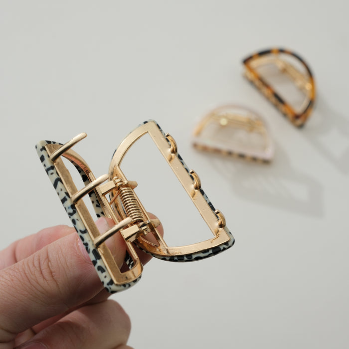 Rosalie Half Moon Metal Claw Clip