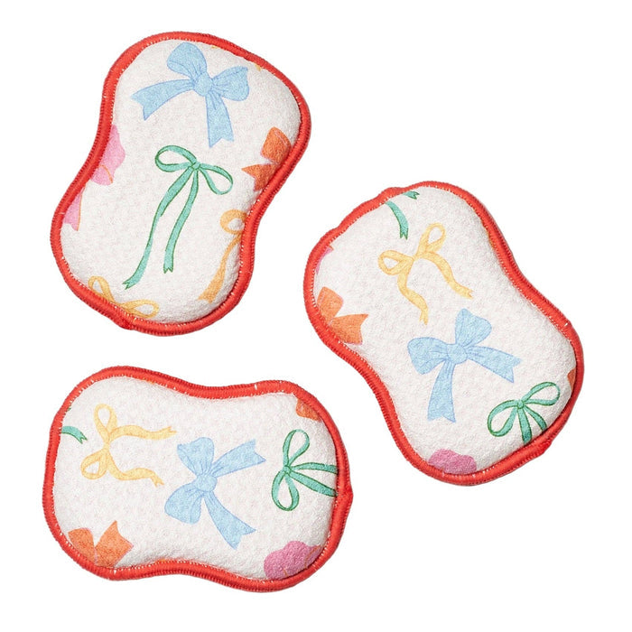 set of 3 sponges ribbons