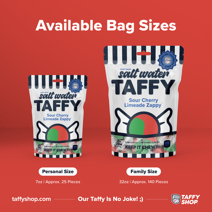 Sour Cherry Limeade Zappy™ Taffy