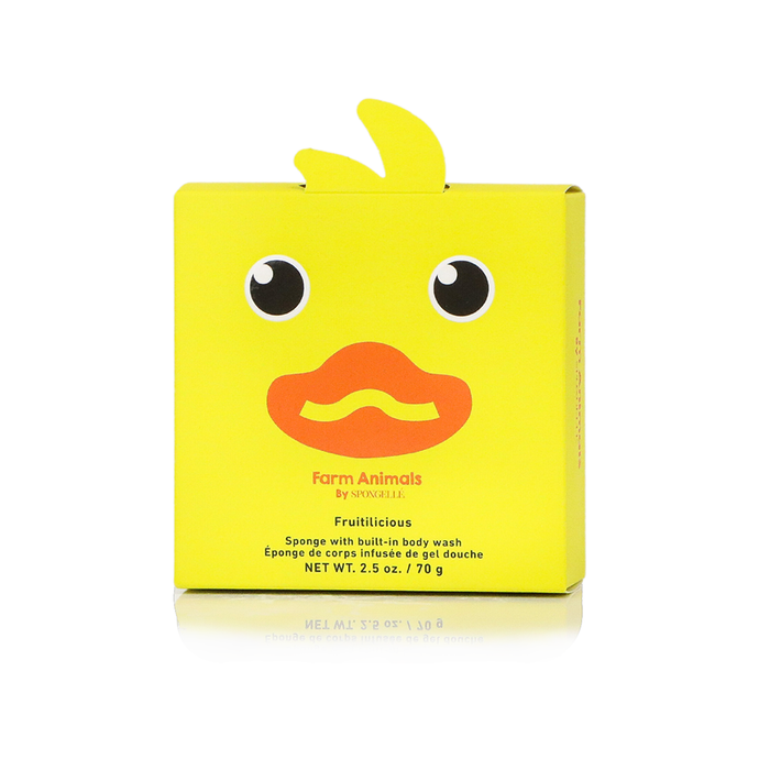 Spongellé | Valentines Day Gifts | Easter Gifts - Danny Duck Farm Animals Sponge  | Kids | Kids Products