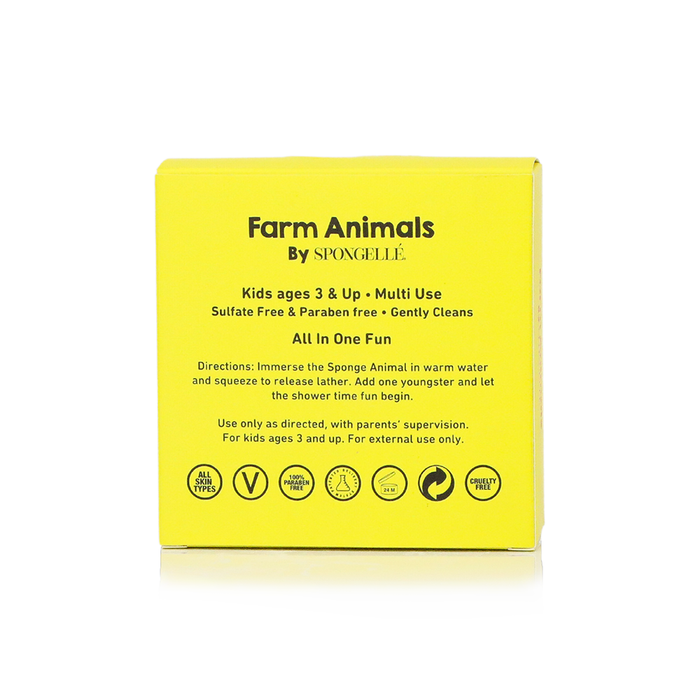 Spongellé | Valentines Day Gifts | Easter Gifts - Danny Duck Farm Animals Sponge  | Kids | Kids Products
