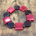 Tagua Bracelet LUZ Red - Medium