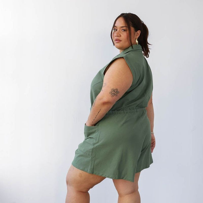 Noble sea glass green tank suit