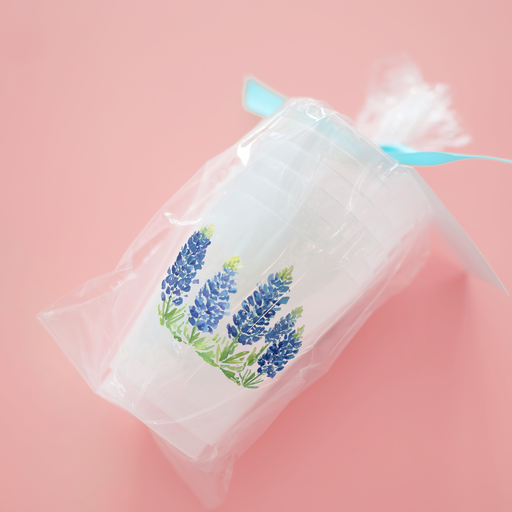 Taylor Paladino - Bluebonnet Fields Frosted Cups | Set of 6