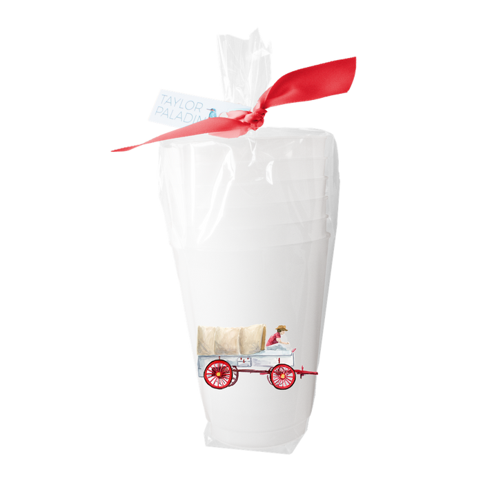 Taylor Paladino - Sooner Wagon Frosted Cups | Set of 6