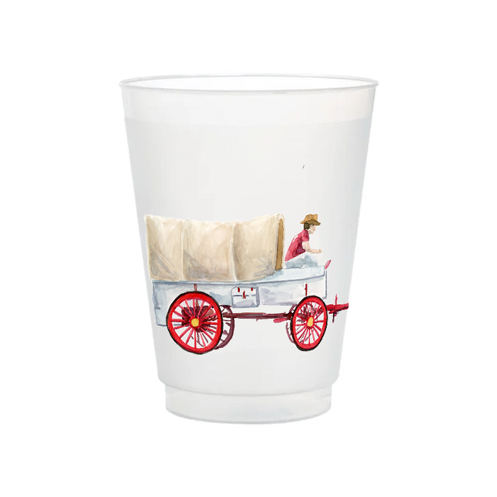 Taylor Paladino - Sooner Wagon Frosted Cups | Set of 6