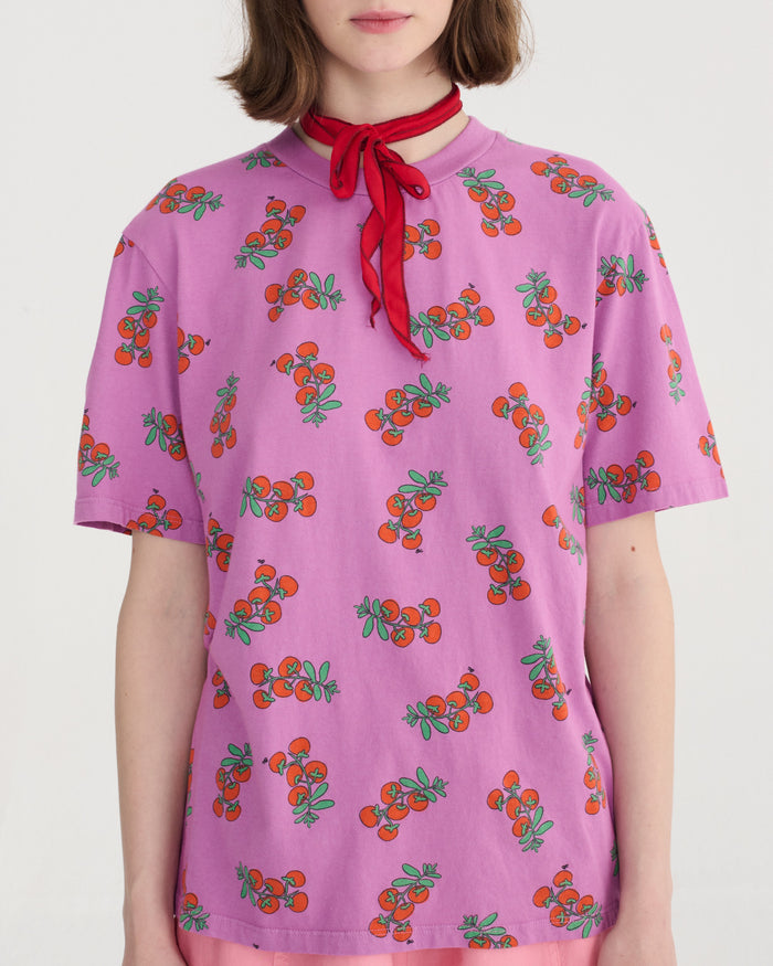 Tomatoes lilac lavender purple tee