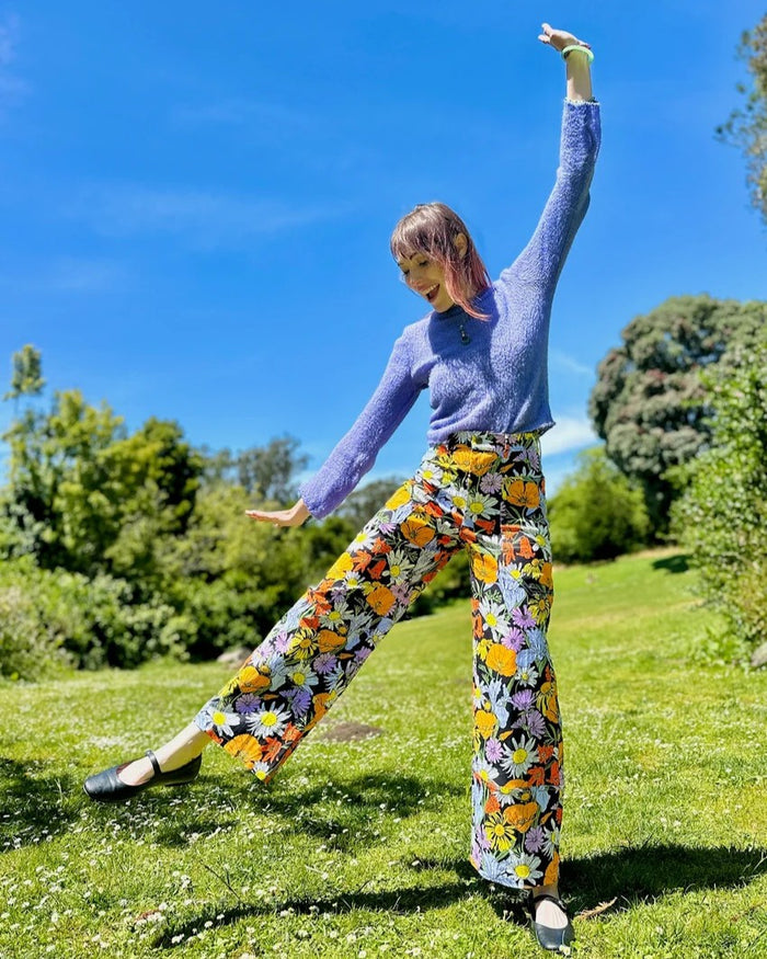 Nooworks skater pant in wildflowers